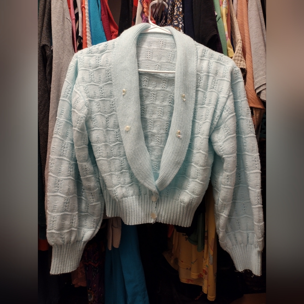 Powder Blue Girls Sweater